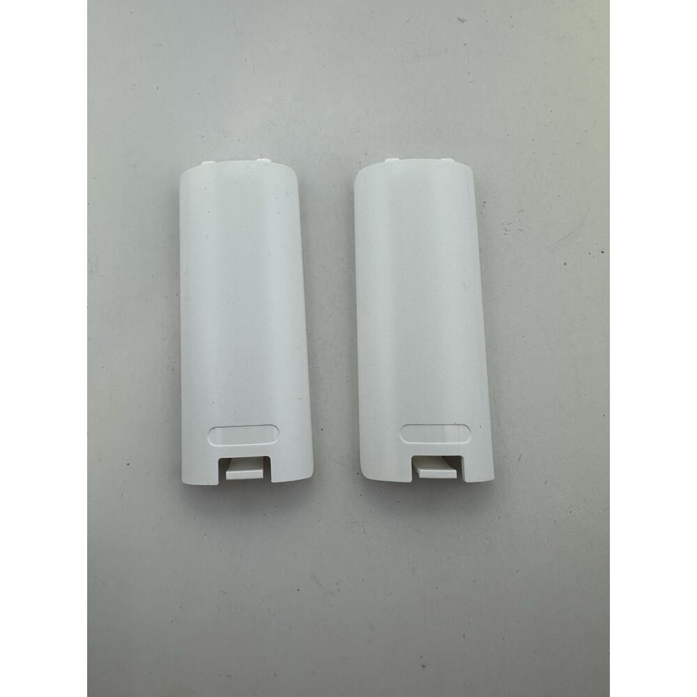 2 Nintendo Wii Remote Replacement Back Battery Door Cover White Fast Shipping